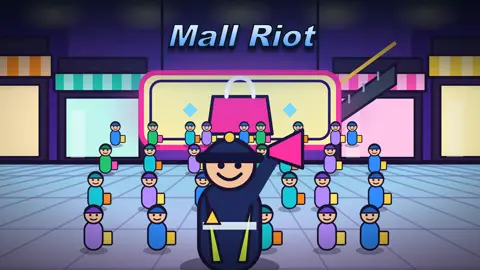 Mall Riot cover art, a free online action game