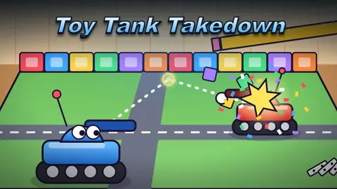 Toy Tank Takedown cover art, a free online action game